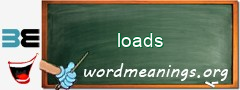 WordMeaning blackboard for loads